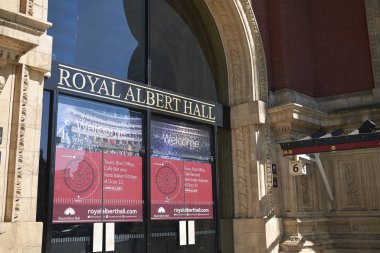 Londra, İngiltere - 26 Haziran 2018 : Royal Albert Hall manzarası