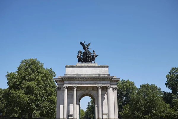 Londyn Wielka Brytania Czerwca 2018 Wellington Arch Hyde Parku — Zdjęcie stockowe