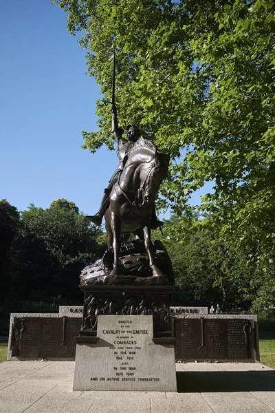 Londres Reino Unido Junio 2018 Vista Del Monumento Caballería — Foto de Stock