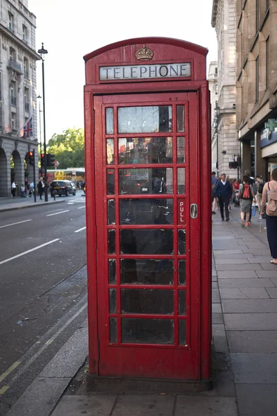 Londen Verenigd Koninkrijk Juni 2018 Rode Telefoon Doos — Stockfoto