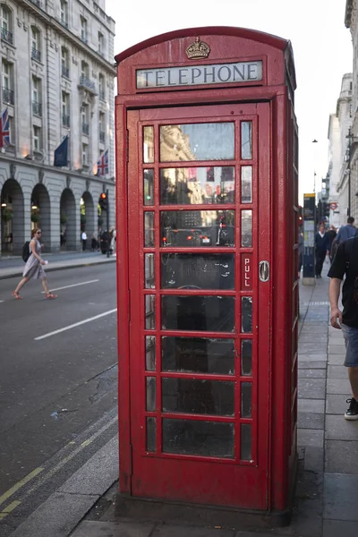 Londen Verenigd Koninkrijk Juni 2018 Rode Telefoon Doos — Stockfoto