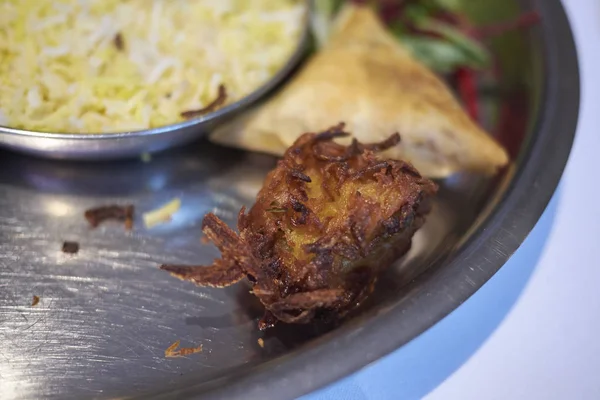 Cebola Pakora Como Entrada — Fotografia de Stock