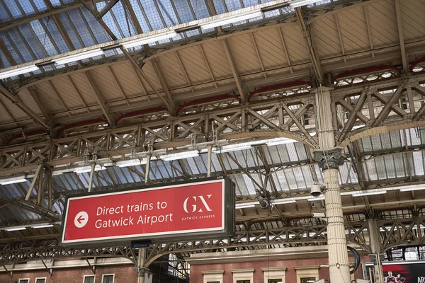 Londres Reino Unido Junio 2018 Vista Estación Victoria — Foto de Stock