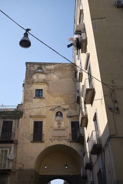 Napoli, İtalya - 24 Temmuz 2018 : San Lorenzo bölgesi