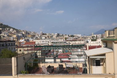 Napoli, İtalya - 25 Temmuz 2018 : Napoli Manzarası