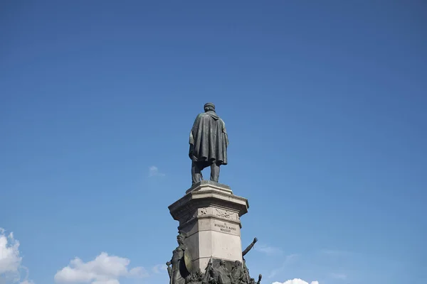 Napels Italië Juli 2018 Standbeeld Van Giuseppe Garibaldi — Stockfoto