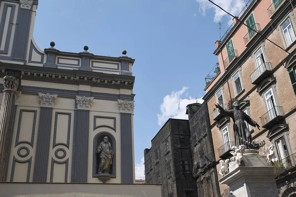 Nápoles Itália Julho 2018 Cúpula San Paolo Maggiore Monumento San — Fotografia de Stock