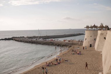 Gelibolu,İtalya - 04 Eylül 2012 : Gelibolu plajının yukarıdan görünümü