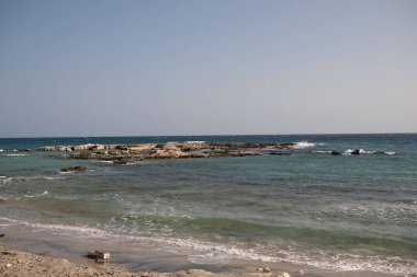 Torre Sant Andrea, İtalya - Eylül 2012 : Torre Sant Andrea plajlarının görünümü