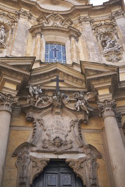 Roma, İtalya - 09 Şubat 2019 : Santa Maria Maddalena kilisesi