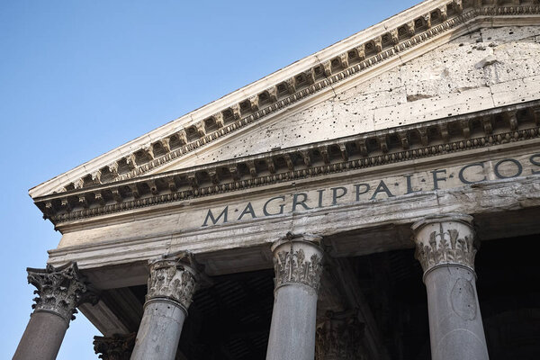 Rome, Italy - June 27, 2017 : Pantheon exterior