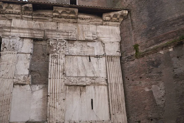 Roma Italien Februari 2019 Specificerar Pantheonen Västra Sida — Stockfoto