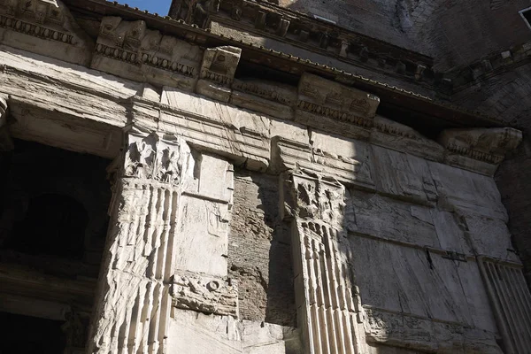 Roma Italien Februari 2019 Specificerar Pantheonen Västra Sida — Stockfoto