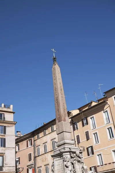 Roma Italien Februari 2019 Beskåda Fontänen Pantheonen — Stockfoto