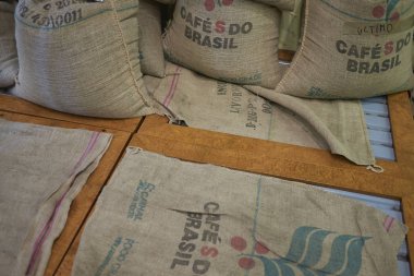 Roma, İtalya - 09 Şubat 2019 : Kahve çekirdekleri