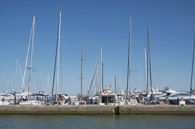 Milano Marittima, İtalya - 16 Temmuz 2017 : Cervia marina manzarası