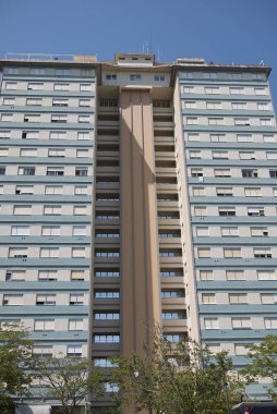 Milano Marittima, İtalya - 23 Temmuz 2017: Milano Marittima'daki gökdelen