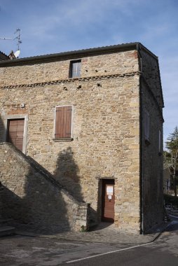 Predappio, İtalya - 22 Aralık 2017 : Benito Mussolini doğum yeri