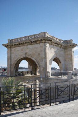 Cagliari, Italy - November 11, 2017 : View of 'Bastione San Remy'