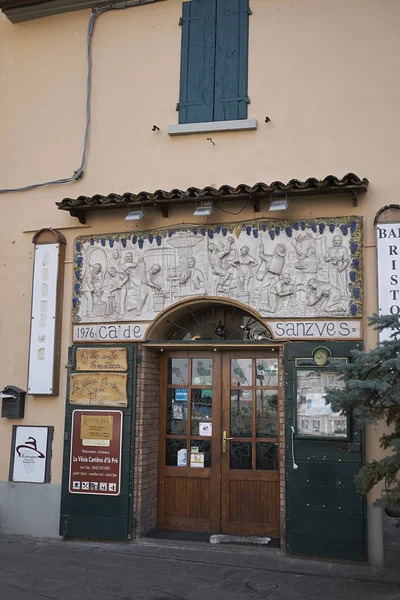 Predappio Alta Itália Dezembro 2017 Restaurante Sanzves — Fotografia de Stock