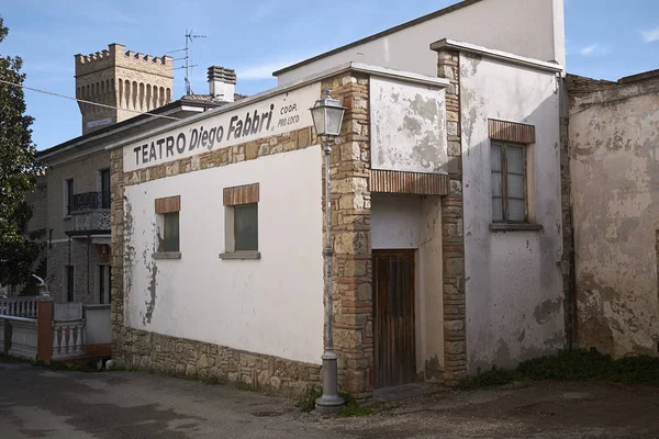 Predappio Alta Itália Dezembro 2017 Edifício Teatro — Fotografia de Stock