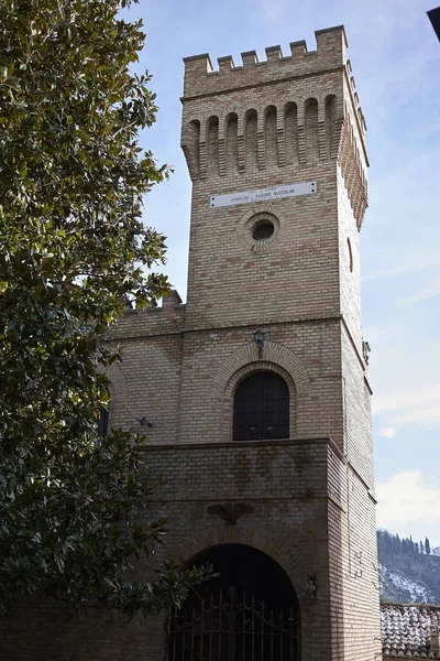 Predappio Alta Italia Dicembre 2017 Edificio Torre Sandro Arnaldo Mussolini — Foto Stock