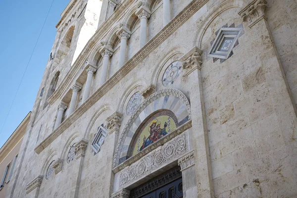 Cagliari Itália Novembro 2017 Vista Fachada Catedral Cagliari Santa Maria — Fotografia de Stock