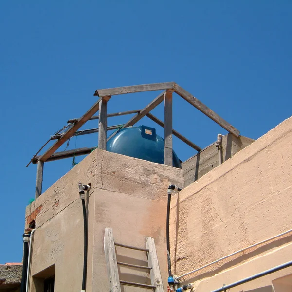 Tavolara Italien Juli 2002 Wassertank — Stockfoto