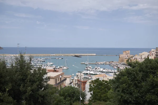 Castellammare Del Golfo Itália Setembro 2018 Vista Porto Castellammare — Fotografia de Stock