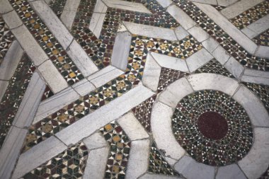 Monreale, İtalya - 11 Eylül 2018 : Monreale katedral iã§inde