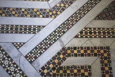 Monreale, İtalya - 11 Eylül 2018 : Monreale katedral iã§inde
