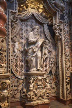 Monreale, İtalya - 11 Eylül 2018 : Kutsal Haç Şapeli Manzarası