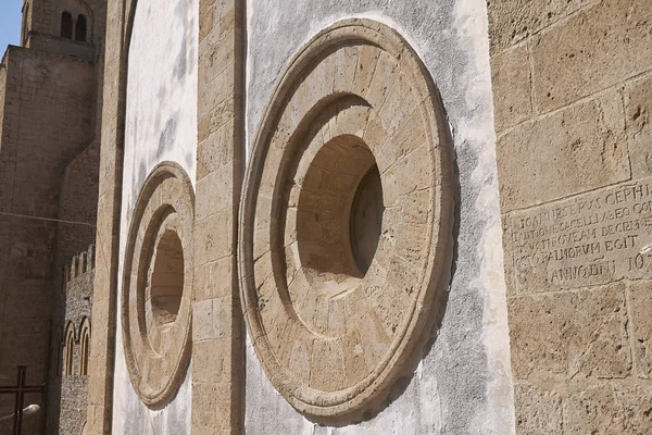 Cefalu Itália Setembro 2018 Vista Lateral Catedral Cefalu — Fotografia de Stock