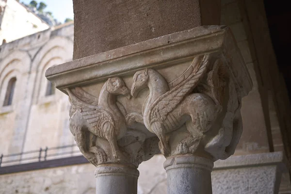 Cefalu Itálie Září 2018 Podrobnosti Klášteře Katedrály Cefalu — Stock fotografie