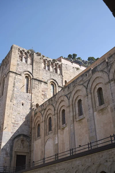 Cefalu Italië September 2018 Uitzicht Kathedraal Van Cefalu Vanuit Het — Stockfoto