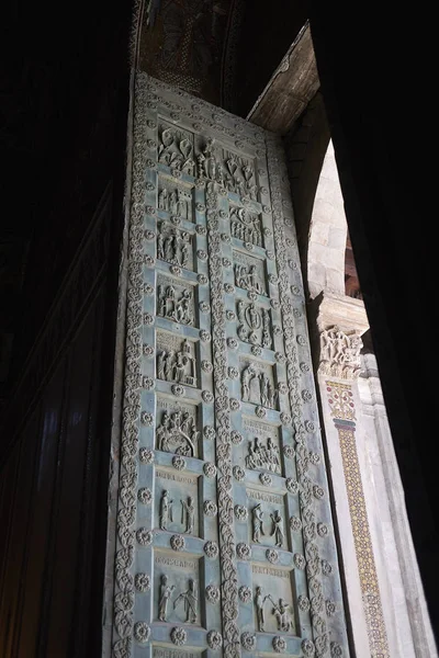 Monreale Italia Septiembre 2018 Entrada Principal Catedral Monreale — Foto de Stock