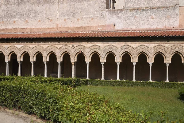 Monreale Ιταλία Σεπτεμβρίου 2018 Μοναστήρι Του Καθεδρικού Ναού Monreale — Φωτογραφία Αρχείου