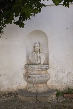 Palermo, İtalya - 08 Eylül 2018 : San Lorenzo oratory garden