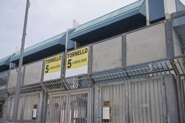 Palermo, İtalya - 10 Eylül 2018 : Renzo Barbera stadyumunun görünümü