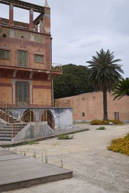 Palermo, İtalya - 10 Eylül 2018 : Palazzina Cinese görünümü