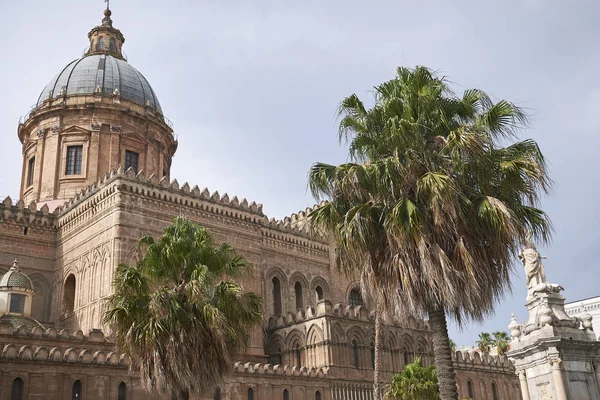 Palermo Italië September 2018 Uitzicht Kathedraal Van Palermo — Stockfoto