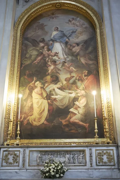 Palermo Italia Settembre 2018 Pittura Nella Cattedrale Palermo — Foto Stock