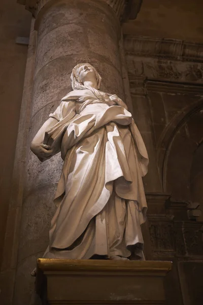 Palermo Italië September 2018 Teologa Standbeeld San Francesco Assisi Kerk — Stockfoto