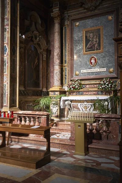 Palermo Italia Septiembre 2018 Capilla Virgen Del Rosario Iglesia San — Foto de Stock
