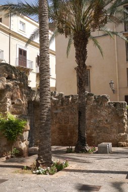 Palermo, İtalya - 06 Eylül 2018 : Giardino dei Giusti görünümü