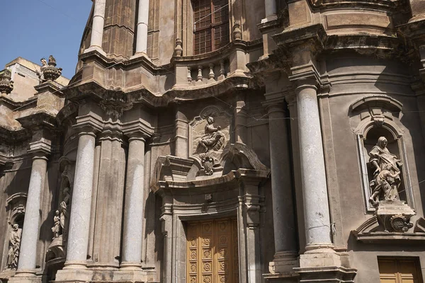 Palermo Italië September 2018 Uitzicht Kerk Van Sant Anna Misericordia — Stockfoto