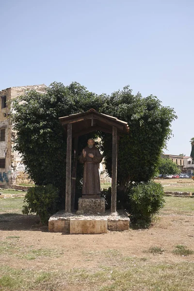 Palermo Italien September 2018 Padre Pio Staty — Stockfoto