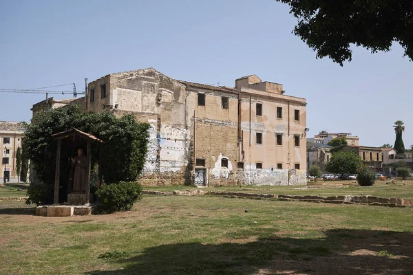 Palermo Itália Setembro 2018 Vista Piazza Magione Garden Chiesa Collegio — Fotografia de Stock