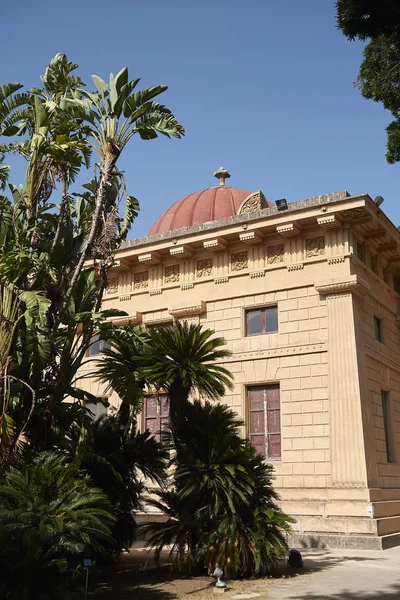 Palermo Włochy Września 2018 Widok Gymansium Palermo Botanical Gardens — Zdjęcie stockowe