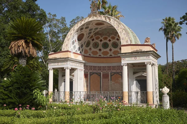 Palermo Italia Septiembre 2018 Vista Exedra Norte Villa Giulia — Foto de Stock